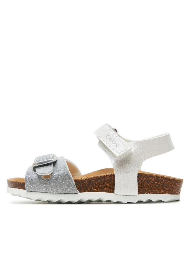 Geox Sandále Geox B Sandal Chalki Girl B922RA 0NFKC C0007 S Biela