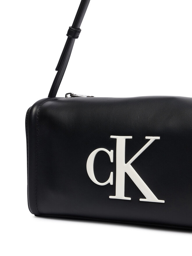 Calvin Klein Handtasche Calvin Klein Bold Ck Slouchy Shoulder Bag LV04F3894G Schwarz