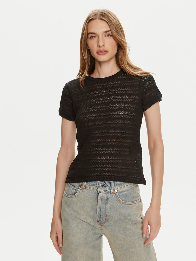 Pieces Pieces Marškinėliai Agda 17148867 Juoda Loose Fit