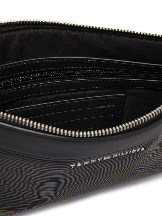 Tommy Hilfiger Umhängetasche Tommy Hilfiger Th Business Saffiano Pouch AM0AM14823 Schwarz