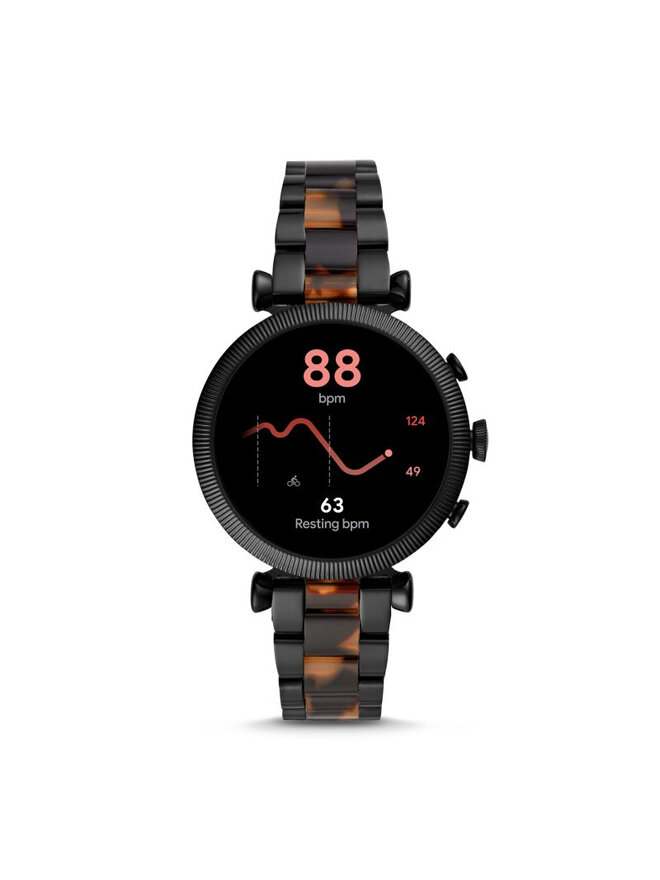 Fossil Смарт годинник Fossil Sloan Hr FTW6042 Чорний