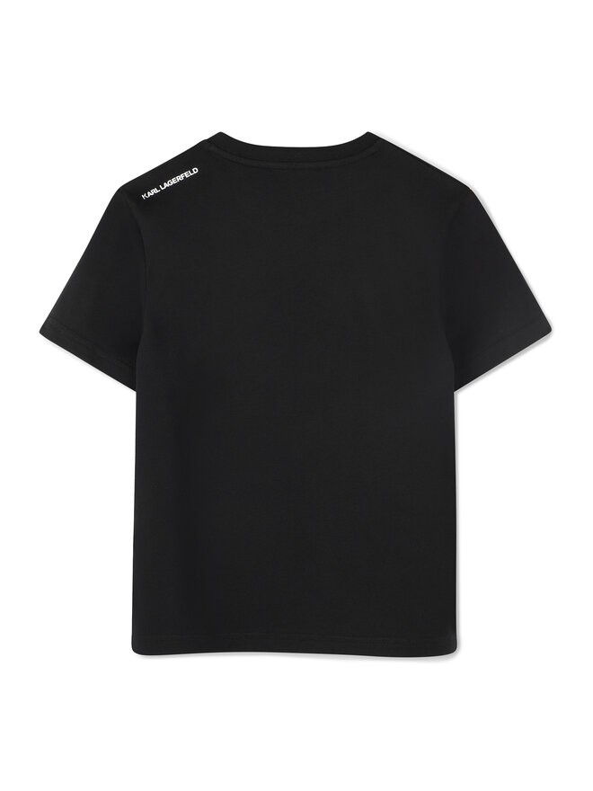 Karl Lagerfeld Kids Karl Lagerfeld Kids Póló Z30438 D Fekete Regular Fit