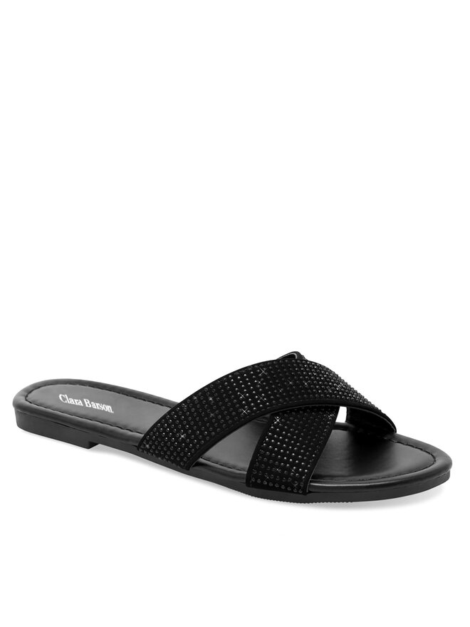 Clara Barson Pantoletten Clara Barson WSS20916-03A Schwarz