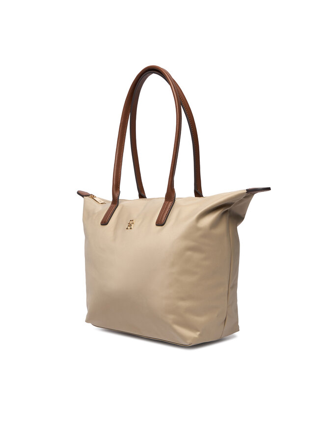 Tommy Hilfiger Ročna torba Tommy Hilfiger Popette Tote AW0AW17711 Rjava