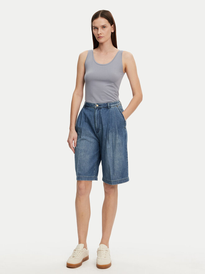 Marc O'Polo Marc O'Polo Top 503 2001 50001 Modra Slim Fit