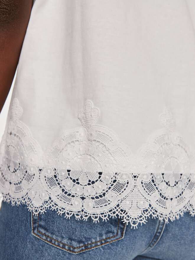 TWINSET TWINSET Camiseta 242TP2510 Blanco Loose Fit