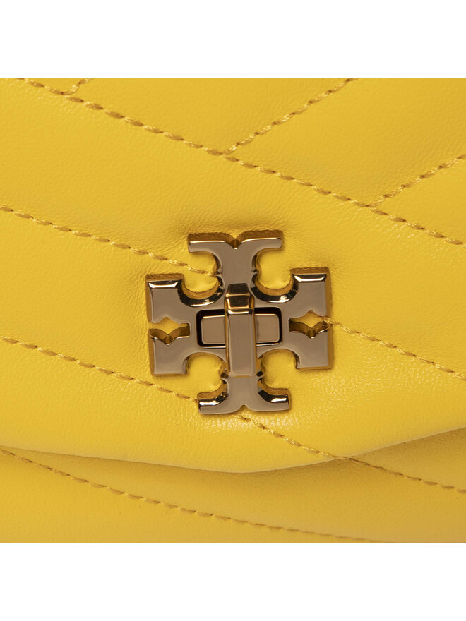 Tory Burch Handtasche Tory Burch Kira Chevron Chain Wallet 64068 Gelb