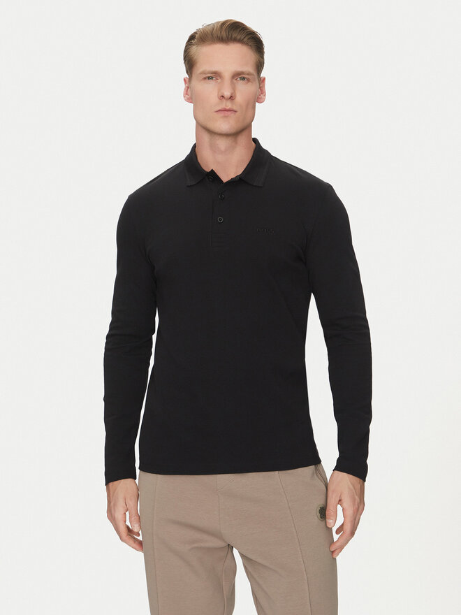 BOSS BOSS Poloshirt Plisy 50536609 Schwarz Regular Fit