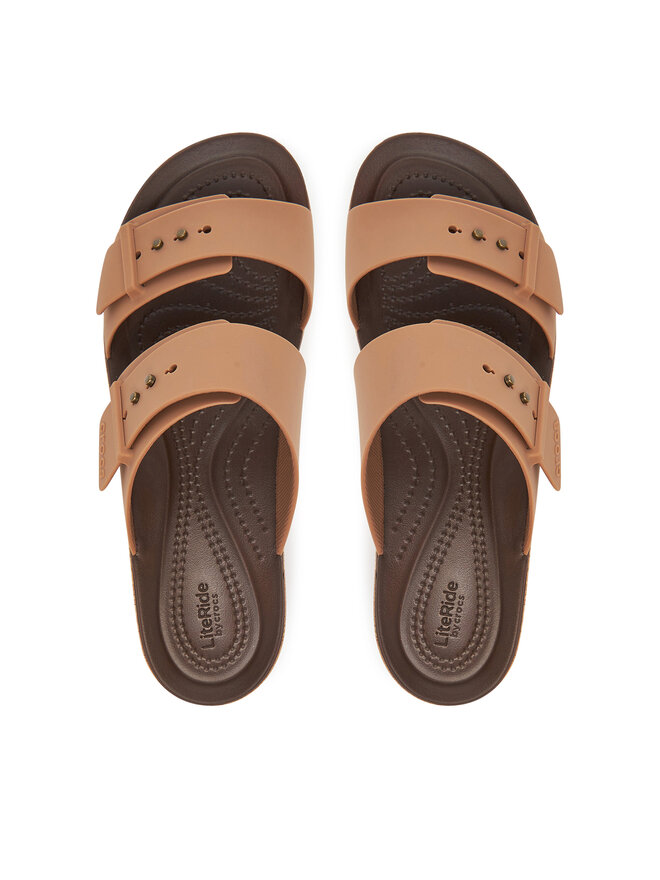 Crocs Шльопанці Crocs Brooklyn Cork Buckle 211252 Бежевий