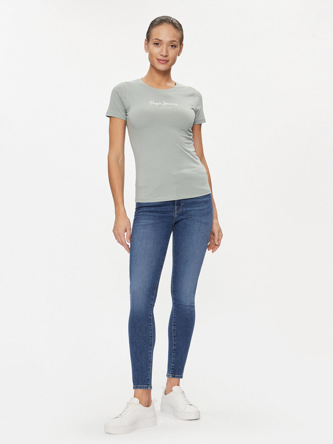 Pepe Jeans Pepe Jeans Camiseta New Virginia PL505202 Verde Slim Fit