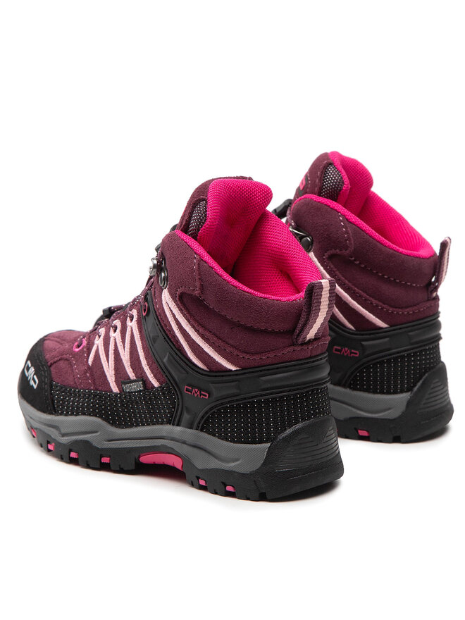 CMP Trekingová obuv CMP Kids Rigel Mid Trekking Shoe Wp 3Q12944 Bordová