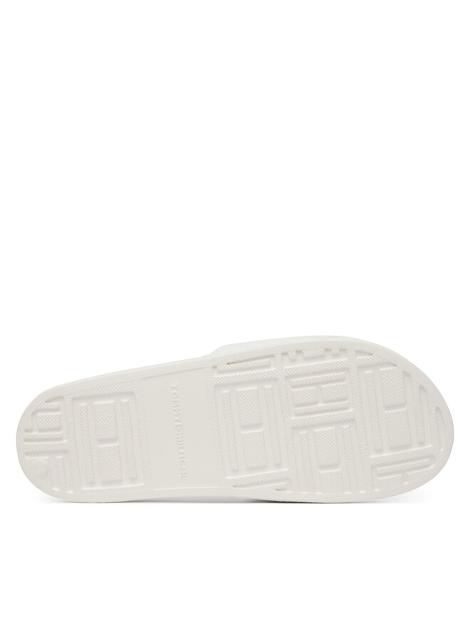 Tommy Hilfiger Pantoletten Tommy Hilfiger Th Script Pool Slide FW0FW09286 Weiß
