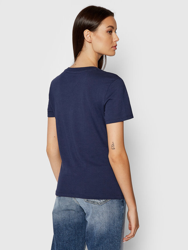 Tommy Jeans Tommy Jeans Marškinėliai Tjw Jersey DW0DW09198 Tamsiai mėlyna Regular Fit