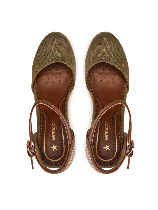 Wrangler Espadryle Wrangler Brava Women Wedge 20241056 Khaki