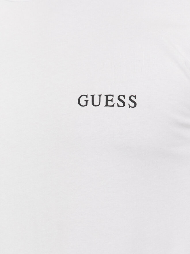 Guess Guess Marškinėliai Joe U4RM01 K6YW0 Balta Regular Fit