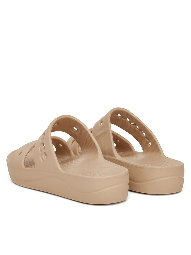 Crocs Παντόφλες Crocs BAYA PLATFORM SANDAL 208188-212 Μπεζ