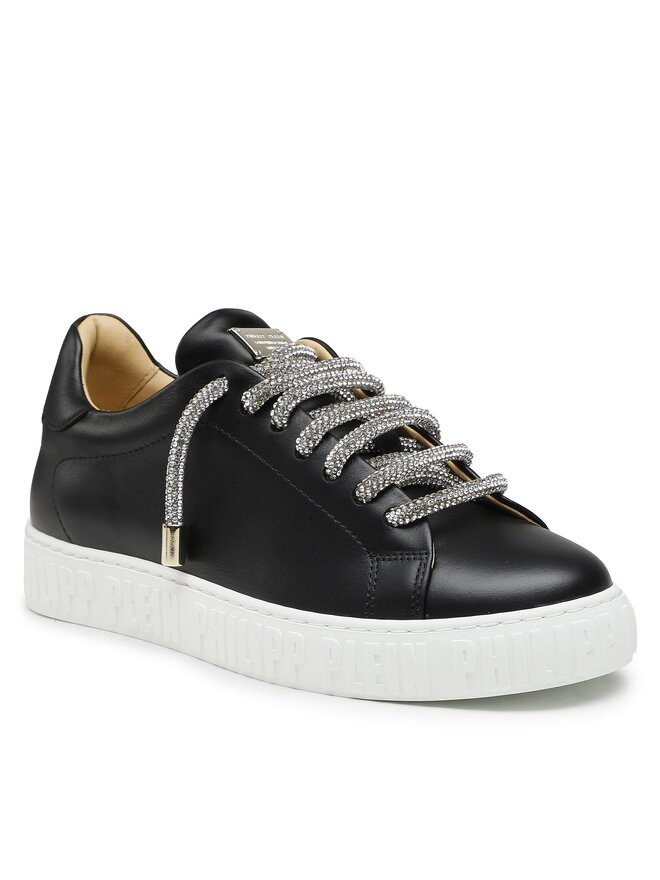 PHILIPP PLEIN Laisvalaikio batai PHILIPP PLEIN Lo-Top Sneaker Basic AABS WSC2633 PLE075N Juodojo rodžio padengimas