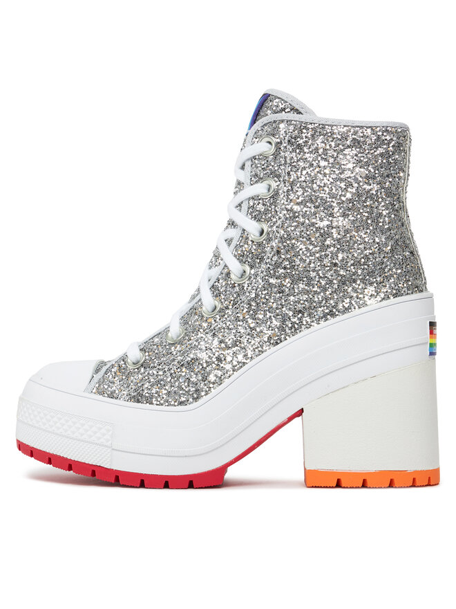 Converse Botines Converse Chuck 70 De Luxe Heel Pride A06028C Plata