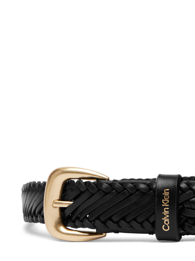 Calvin Klein Damengürtel Calvin Klein Braided Logo Buckle 25Mm LV04F7087G Schwarz