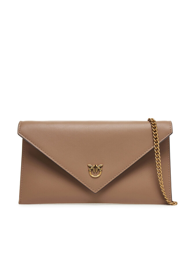 PINKO Ročna torba PINKO Flat Purse Mini AI 25-26 PCPL 105347 A0F1 Rjava