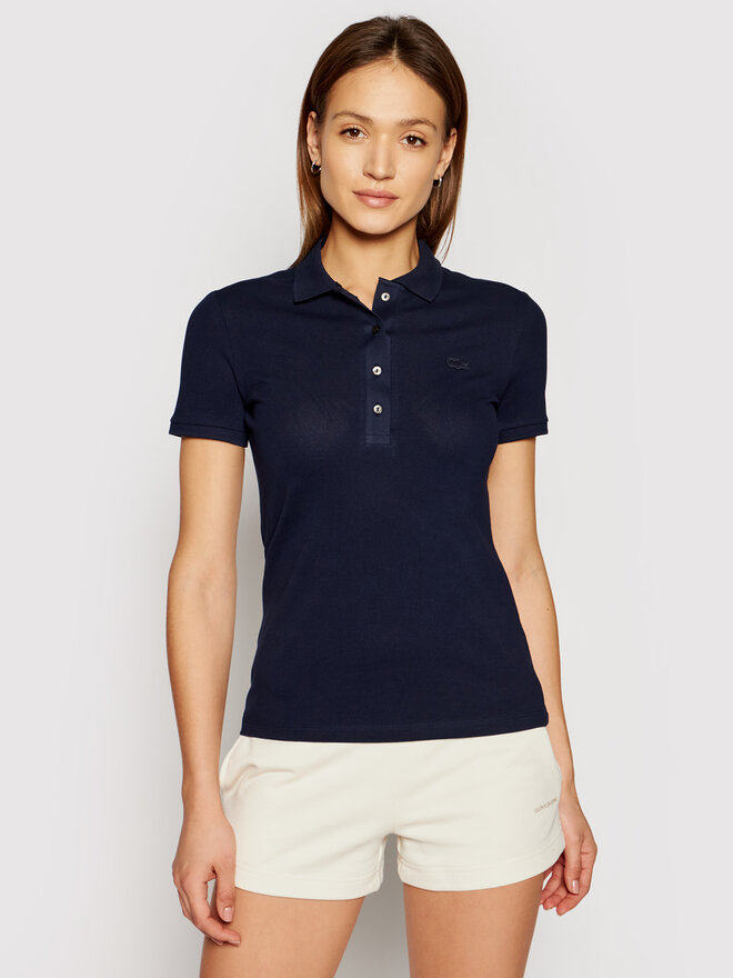 Lacoste Lacoste Pólóing PF5462 Sötétkék Slim Fit