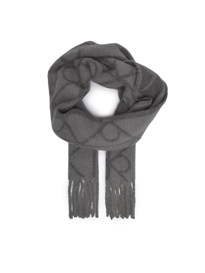 Calvin Klein Schal Calvin Klein Emblem Aop Brushed LV04D8072G Grau