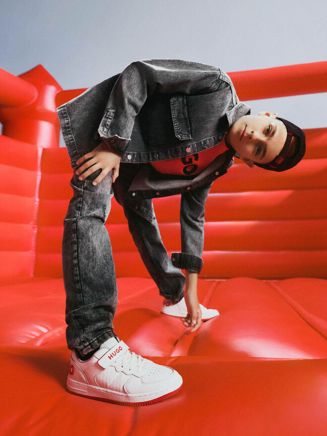 HUGO Sneakersy Hugo G00097 S Bílá