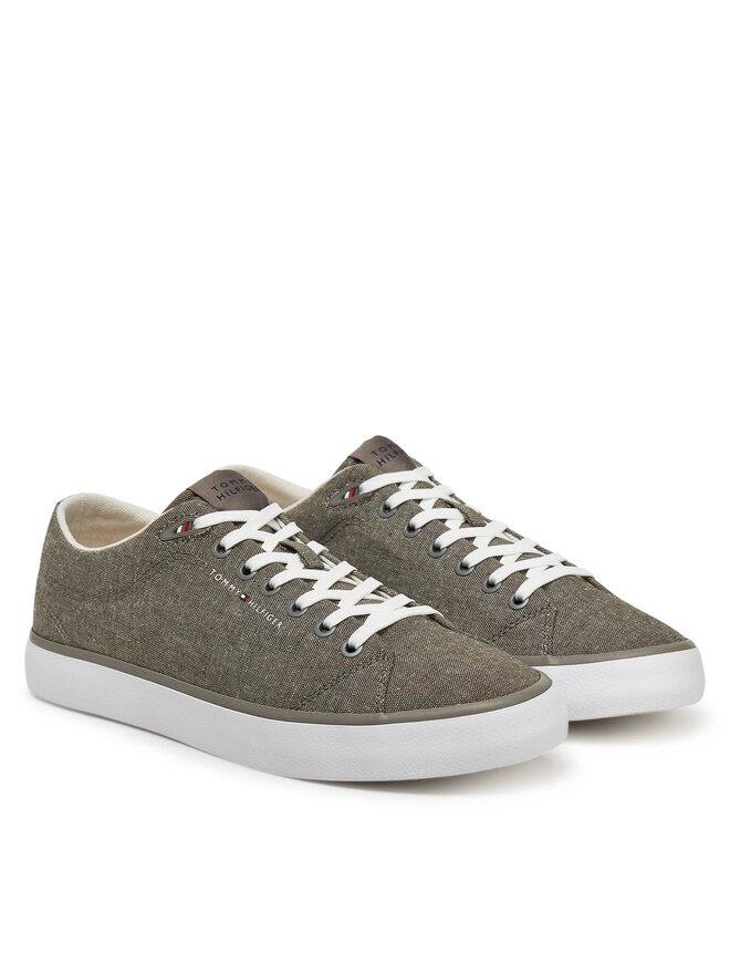 Tommy Hilfiger Tenisenes Tommy Hilfiger Th Hi Vulc Low Core Chambray FM0FM05389 Pelēks