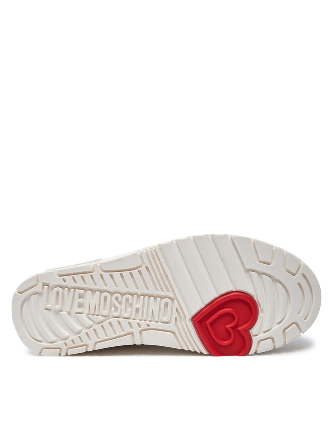 LOVE MOSCHINO Sneakersy LOVE MOSCHINO JA15366G0LIAR10A Biela