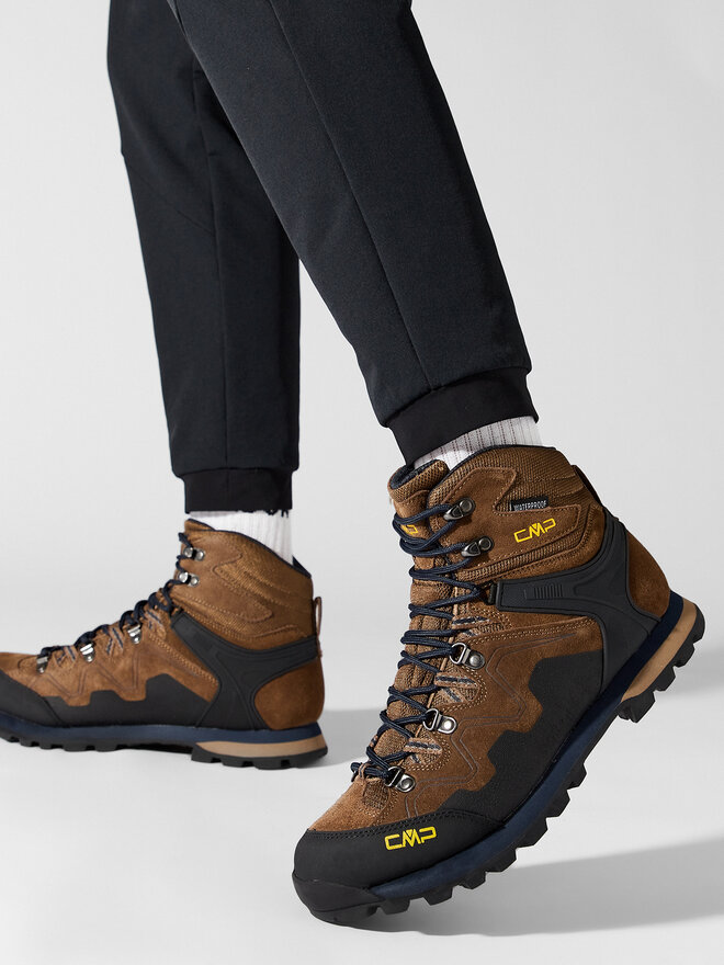 CMP Herren Athunis Mid Trekking-Schuhe WP – Wildleder, Wasserdicht, Vibram-Sohle