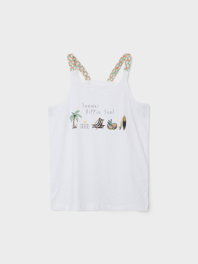 NAME IT NAME IT Top 13214959 Weiß Slim Fit