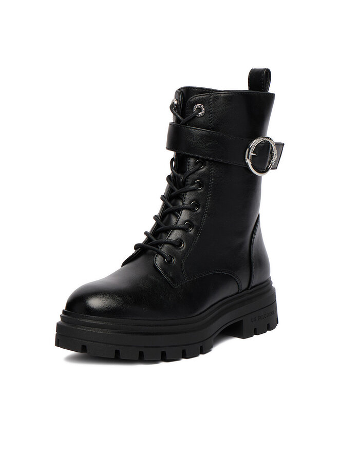 U.S. Polo Assn. Schnürstiefeletten U.S. Polo Assn. EO-SVETA002W/GY1 Schwarz