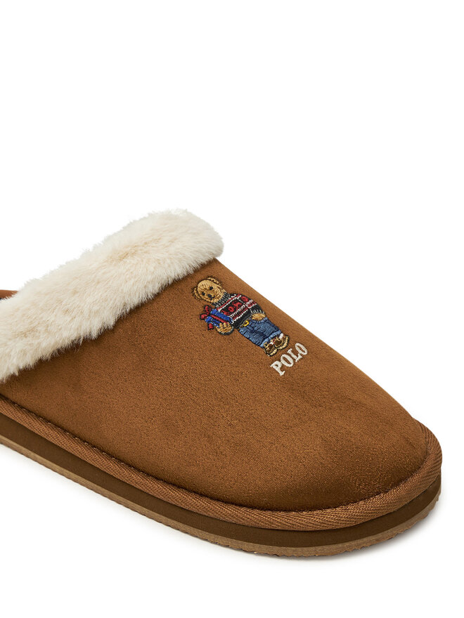 Polo Ralph Lauren Тапочки Polo Ralph Lauren Slipper Wsw 842957050001 Коричневий