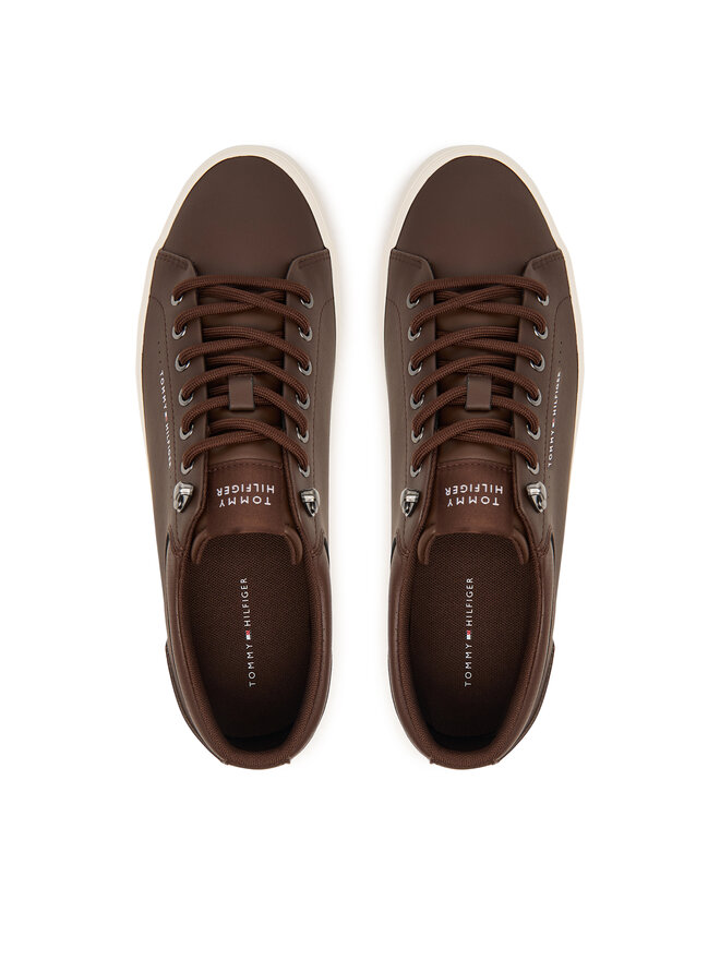 Tommy Hilfiger Sneakers Tommy Hilfiger Harlem Lth Vulc Cleat Winter FM0FM05950 Braun