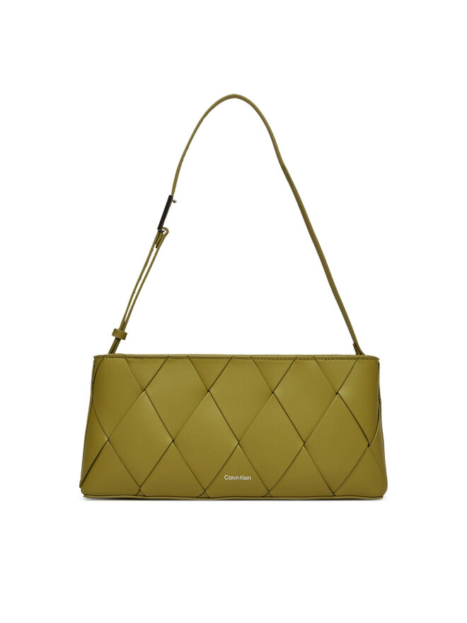 Calvin Klein Сумка Calvin Klein Ck Woven Elongated Shoulder Bag K60K612992 Зелений