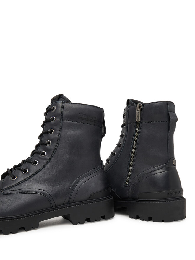 Pepe Jeans Schnürstiefeletten Pepe Jeans Ryan Top M PMS500005 Schwarz