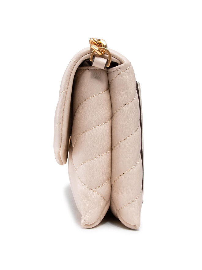 Tory Burch Сумка Tory Burch Kira Chevron Chain Wallet 64068 Бежевий