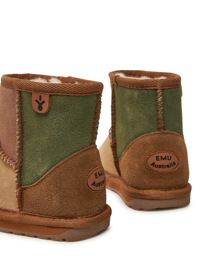 EMU Australia Sniega zābaki EMU Australia Wallaby Mini Patchwork K13105 Bēšs