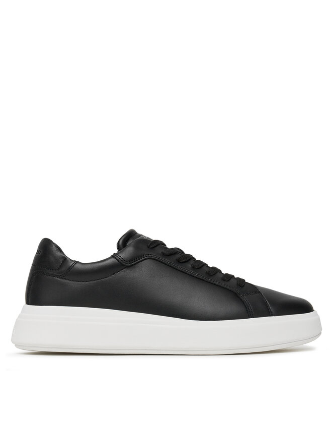 Calvin Klein Sneakersy Calvin Klein Low Top Lace Up Lth HM0HM01016 Czarny