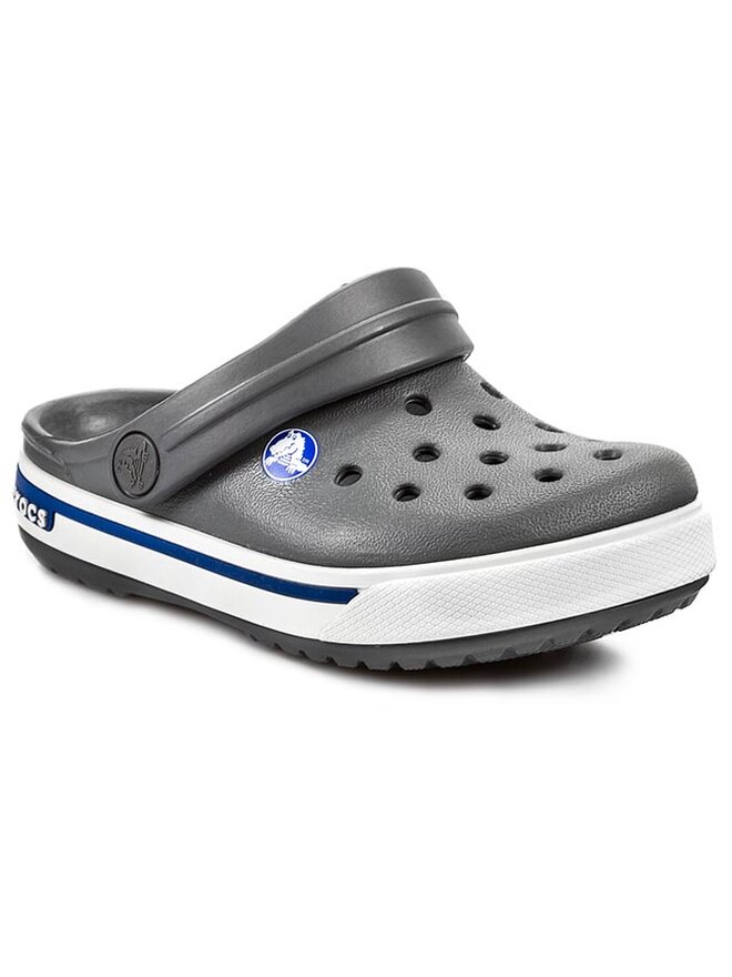 Pantoletten Crocs Crocband II.5 Clog Kids 12837 Grau eschuhe