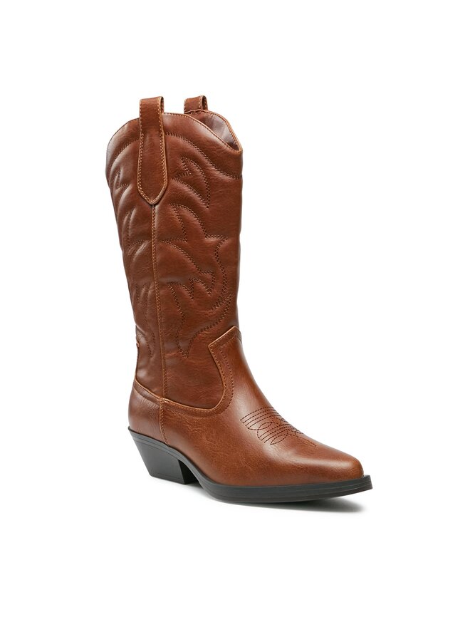 ONLY Shoes Kowbojki ONLY Shoes Onlbronco 15304379 Brązowy
