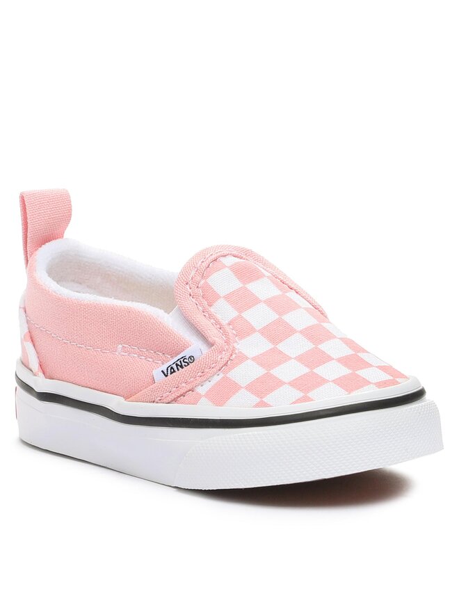 Vans rose checkerboard slip on cheap