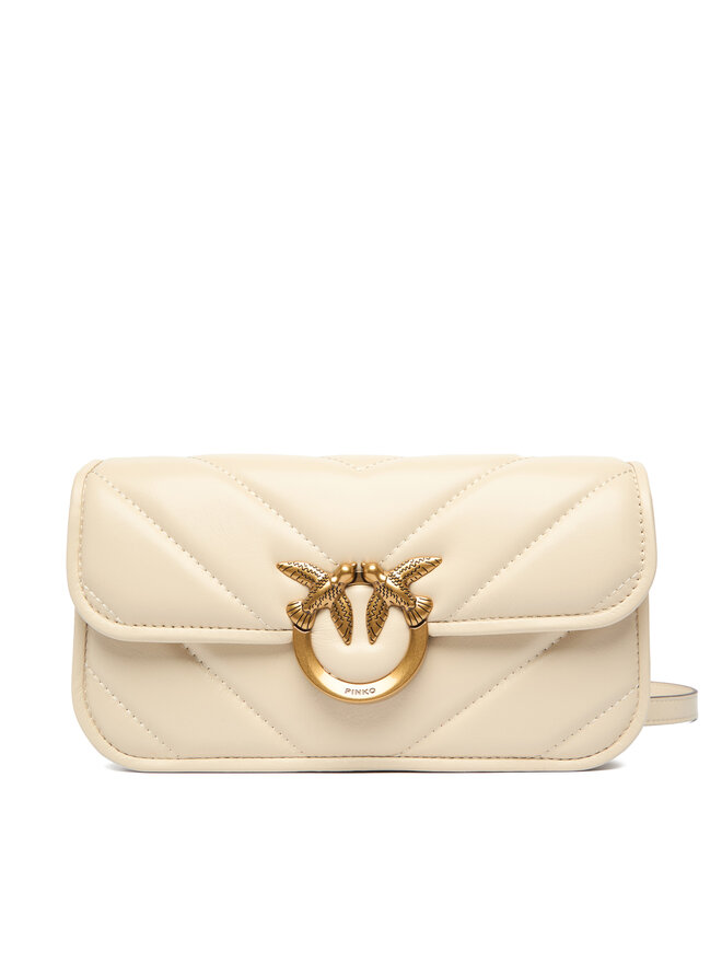 PINKO Handtasche PINKO Love Box Baguette Al 25-26 PLTT 105083 A2W2 Écru