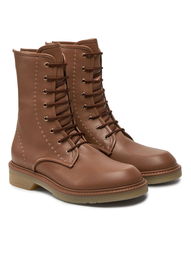 Max Mara Polokozačky Max Mara Urbancombact 24247960316 Hnědá