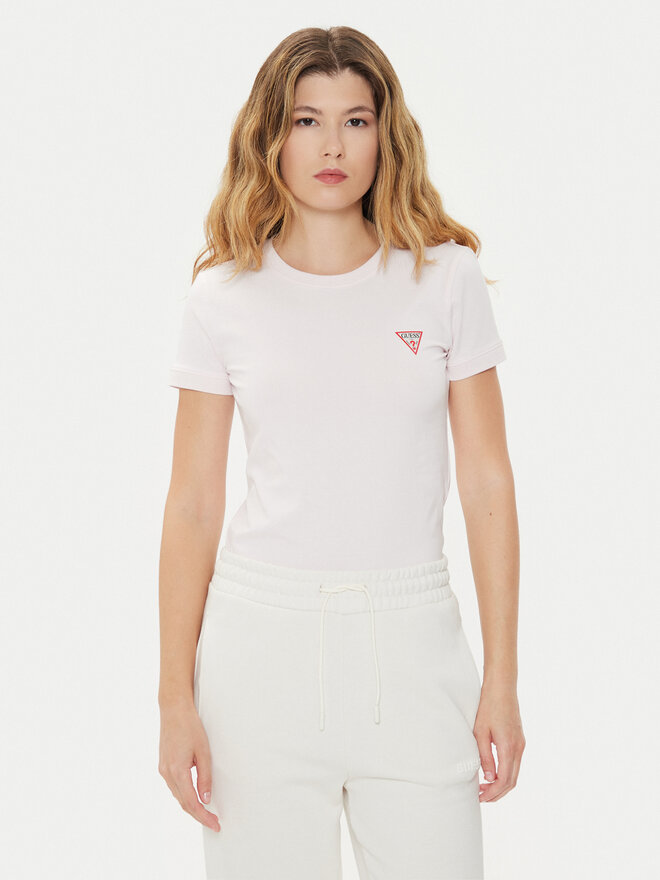 Guess Guess Camiseta W2YI44 J1314 Rosa Slim Fit