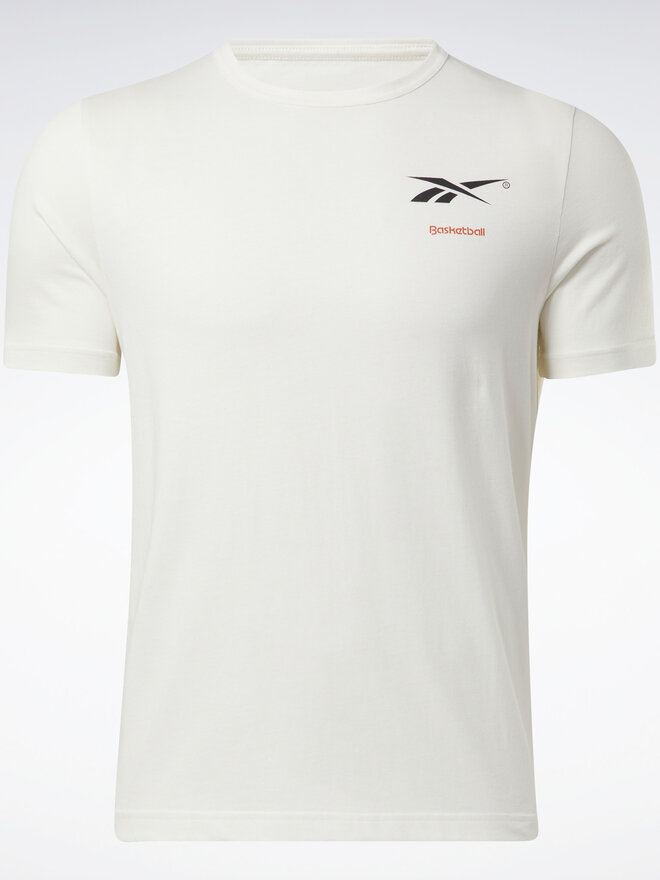 Reebok Reebok T-Shirt Reebok Basketball Court Top T-Shirt HN5804 Weiß Relaxed Fit