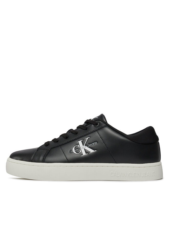 Calvin Klein Jeans Sneakers Calvin Klein Jeans Classic Cupsole Low Laceup Lth YM0YM00864 Negru