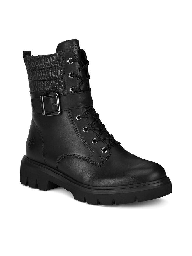 Remonte Schnürschuhe Remonte D1W71-03 Schwarz