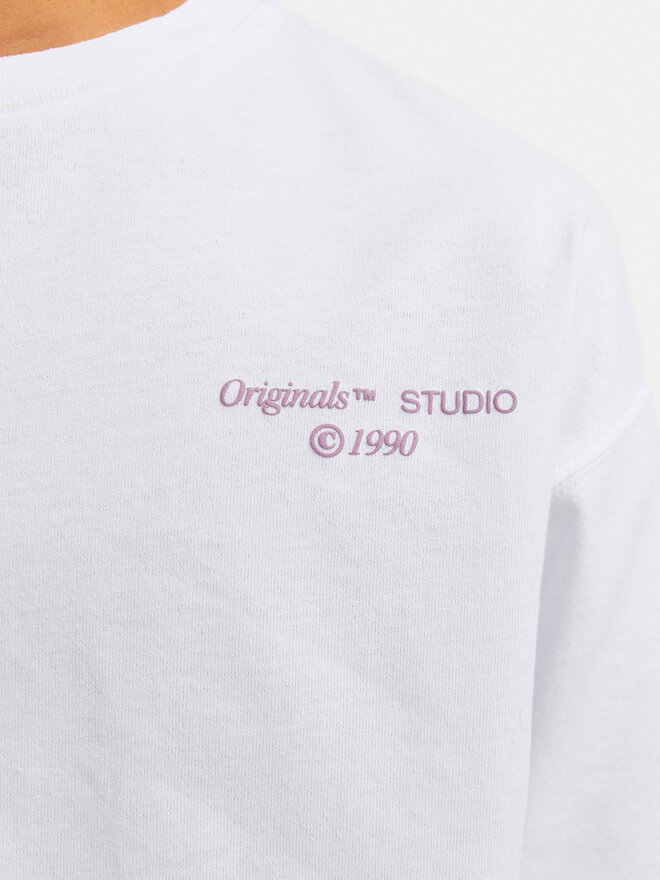 Jack&Jones Junior Jack&Jones Junior Camiseta Noho Back Graphic 12263186 Blanco Relaxed Fit