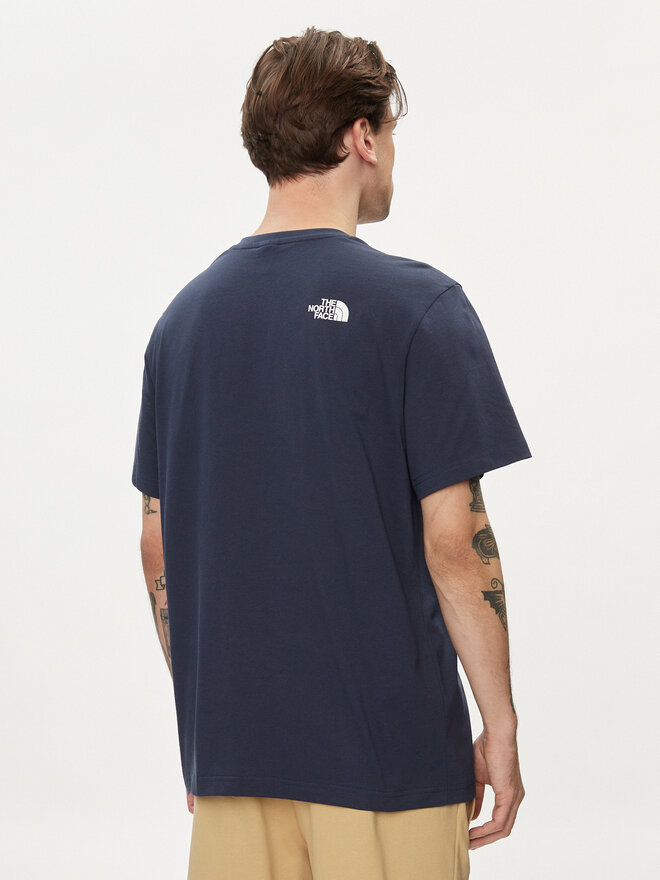 The North Face The North Face Marškinėliai Simple Dome NF0A87NG Tamsiai mėlyna Regular Fit